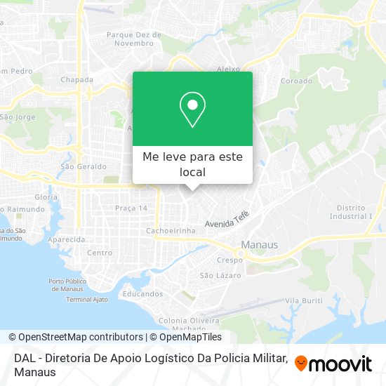 DAL - Diretoria De Apoio Logístico Da Policia Militar mapa