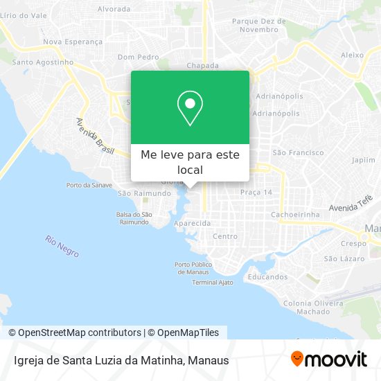 Igreja de Santa Luzia da Matinha mapa