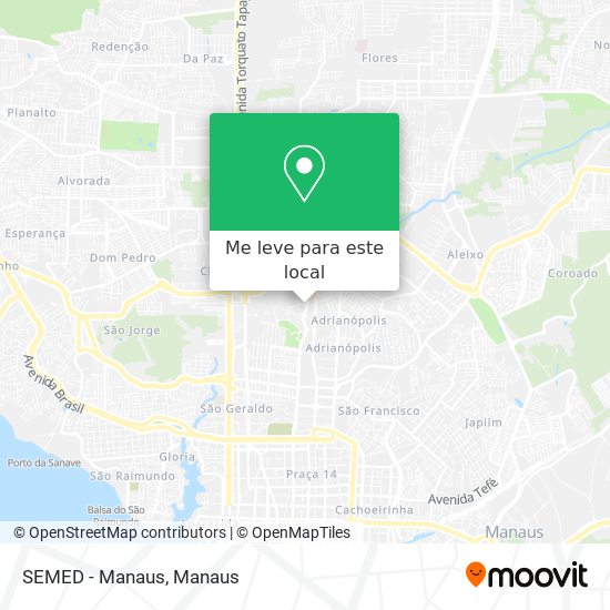 SEMED - Manaus mapa