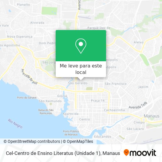 Cel-Centro de Ensino Literatus (Unidade 1) mapa