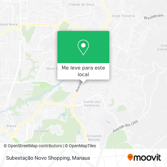 Subestação Novo Shopping mapa