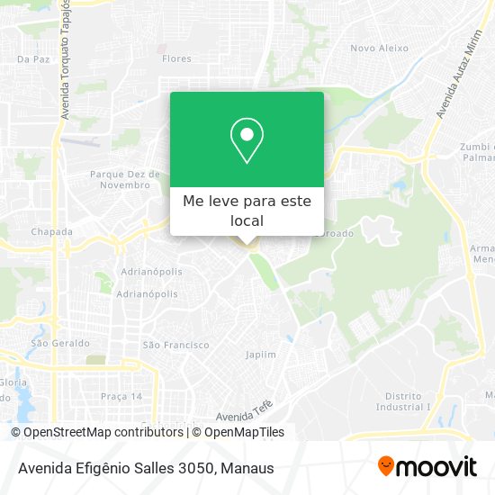 Avenida Efigênio Salles 3050 mapa