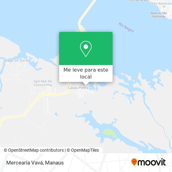 Mercearia Vavá mapa