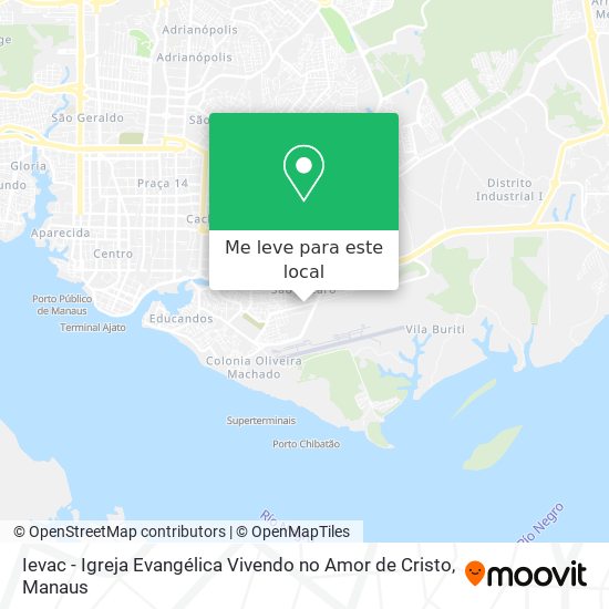 Ievac - Igreja Evangélica Vivendo no Amor de Cristo mapa