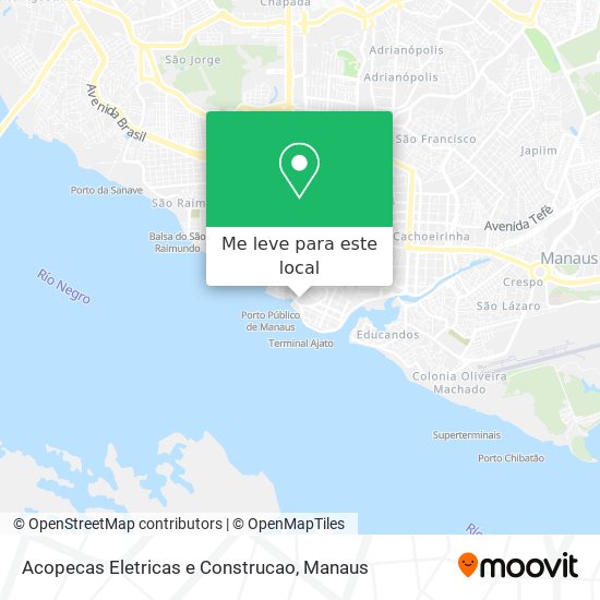 Acopecas Eletricas e Construcao mapa