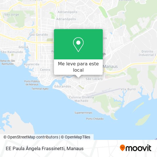 EE Paula Ângela Frassinetti mapa