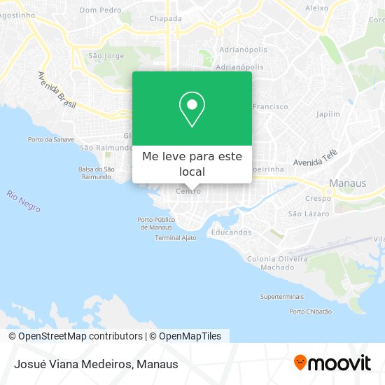 Josué Viana Medeiros mapa