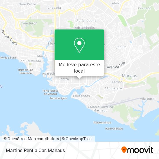 Martins Rent a Car mapa