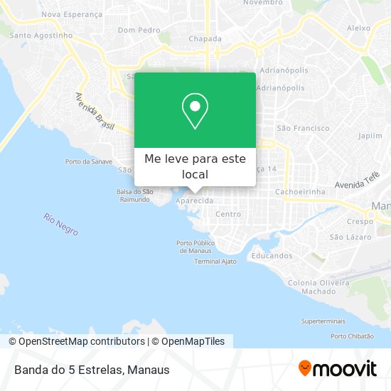 Banda do 5 Estrelas mapa
