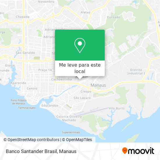 Banco Santander Brasil mapa
