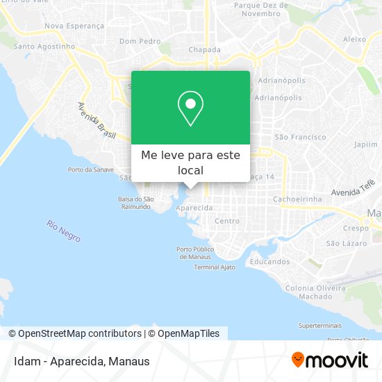 Idam - Aparecida mapa