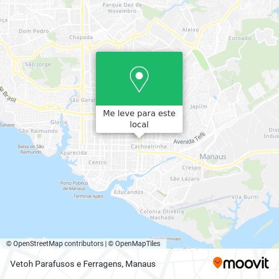 Vetoh Parafusos e Ferragens mapa