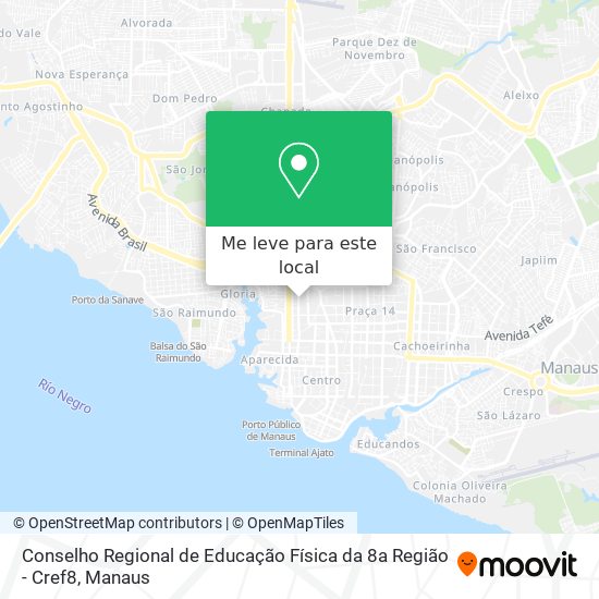 Conselho Regional de Educação Física da 8a Região - Cref8 mapa