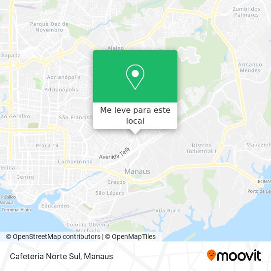 Cafeteria Norte Sul mapa