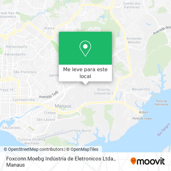Foxconn Moebg Indústria de Eletronicos Ltda. mapa