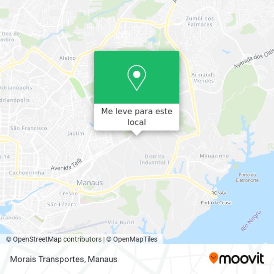 Morais Transportes mapa