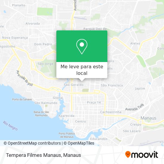 Tempera Filmes Manaus mapa