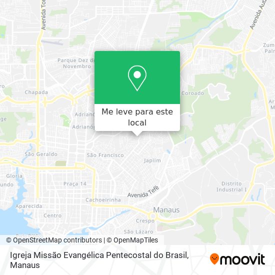 Igreja Missão Evangélica Pentecostal do Brasil mapa