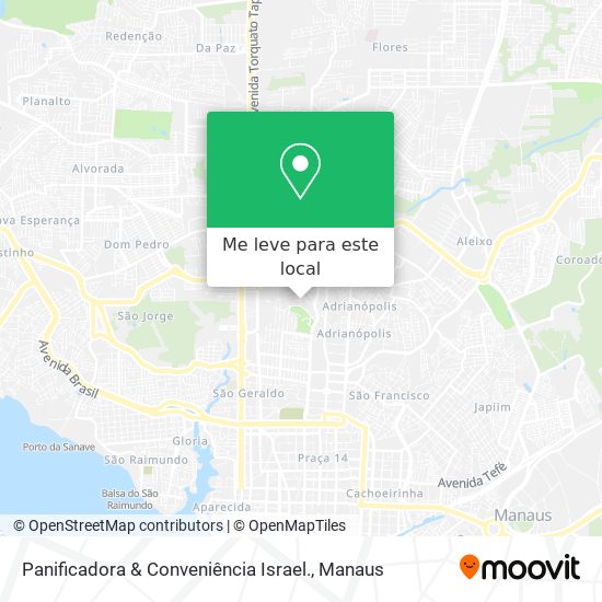 Panificadora & Conveniência Israel. mapa