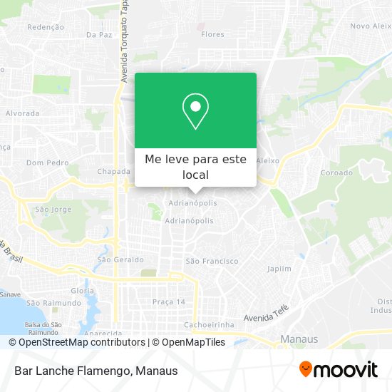 Bar Lanche Flamengo mapa