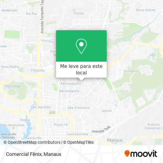 Comercial Fênix mapa