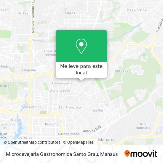 Microcevejaria Gastronomica Santo Grau mapa