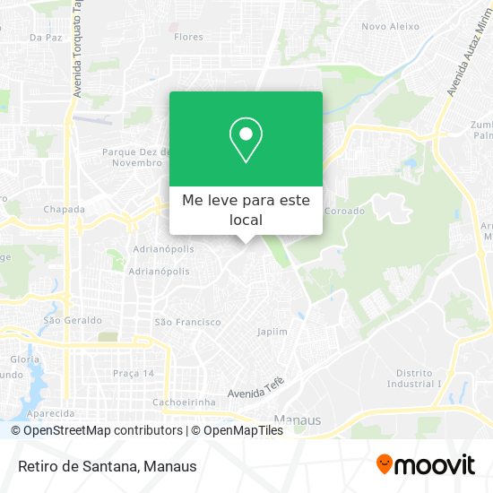 Retiro de Santana mapa