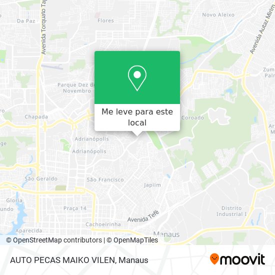 AUTO PECAS MAIKO VILEN mapa