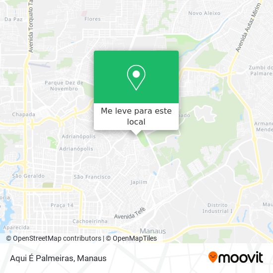 Aqui É Palmeiras mapa