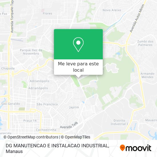 DG MANUTENCAO E INSTALACAO INDUSTRIAL mapa