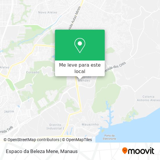 Espaco da Beleza Mene mapa