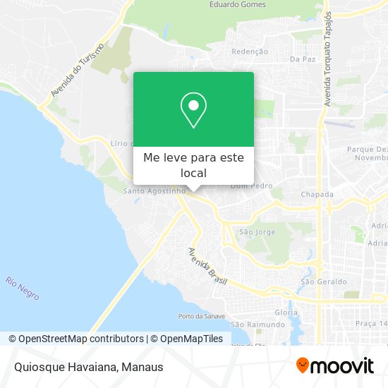 Quiosque Havaiana mapa