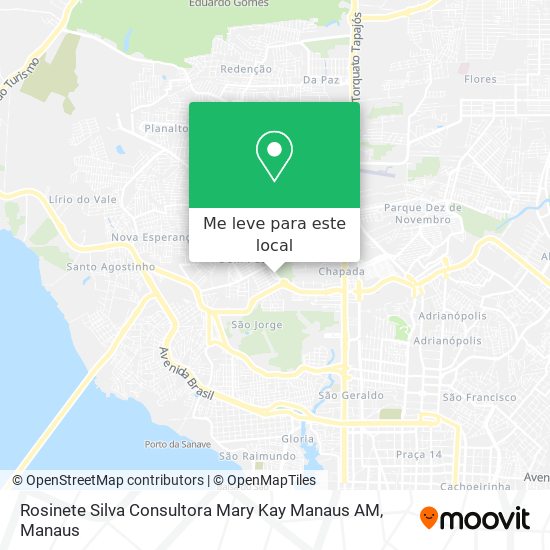 Rosinete Silva Consultora Mary Kay Manaus AM mapa