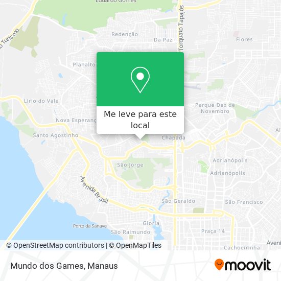 Mundo dos Games mapa