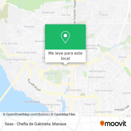 Seas - Chefia de Gabinete mapa