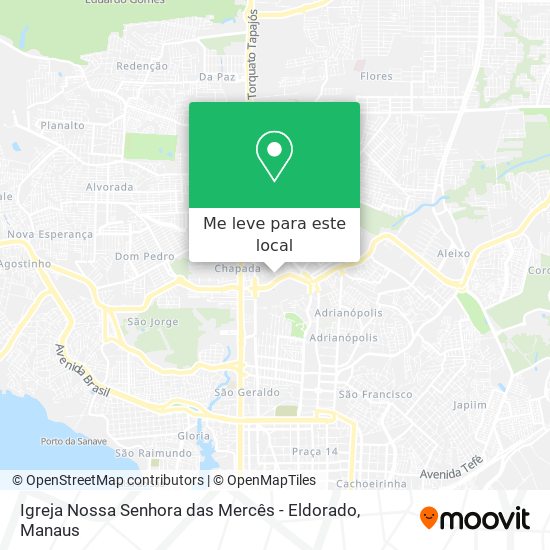 Igreja Nossa Senhora das Mercês - Eldorado mapa