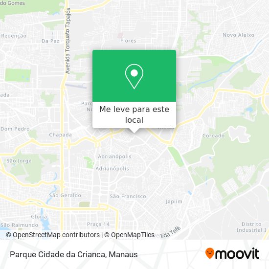 Parque Cidade da Crianca mapa