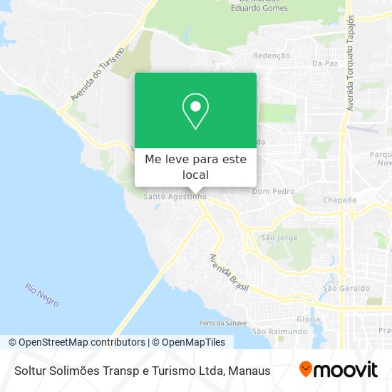Soltur Solimões Transp e Turismo Ltda mapa