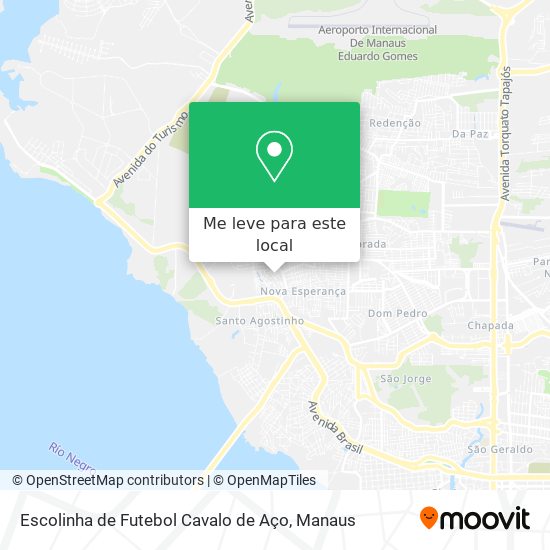 Escolinha de Futebol Cavalo de Aço mapa