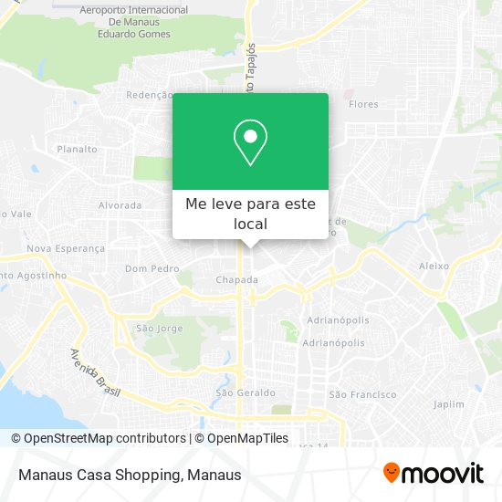 Manaus Casa Shopping mapa