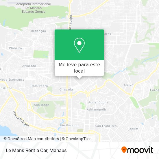 Le Mans Rent a Car mapa