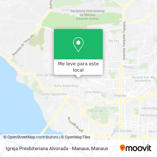 Igreja Presbiteriana Alvorada - Manaus mapa
