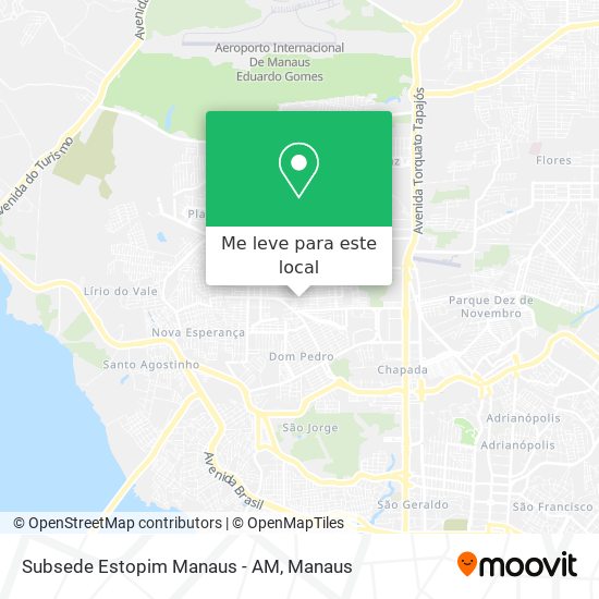 Subsede Estopim Manaus - AM mapa