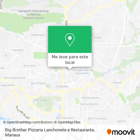 Big Brother Pizzaria Lanchonete e Restaurante mapa