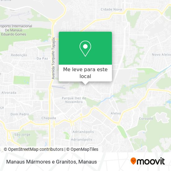 Manaus Mármores e Granitos mapa