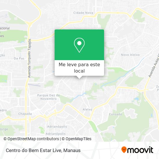 Centro do Bem Estar Live mapa