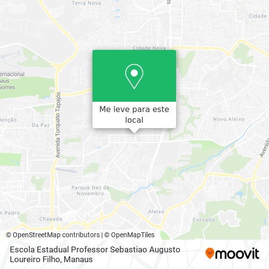 Escola Estadual Professor Sebastiao Augusto Loureiro Filho mapa