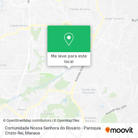 Comunidade Nossa Senhora do Rosário - Paróquia Cristo Rei mapa