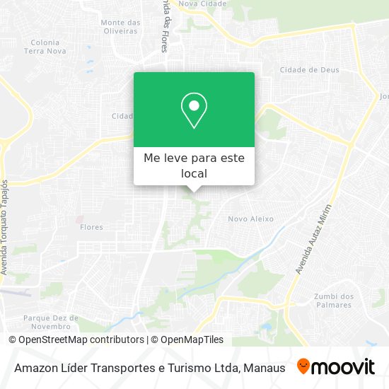 Amazon Líder Transportes e Turismo Ltda mapa