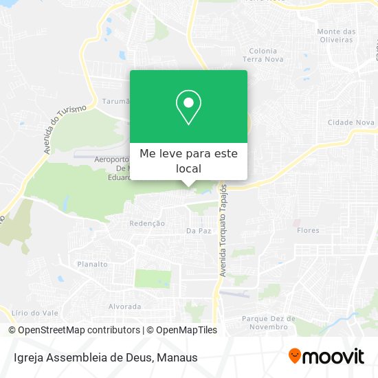 Igreja Assembleia de Deus mapa